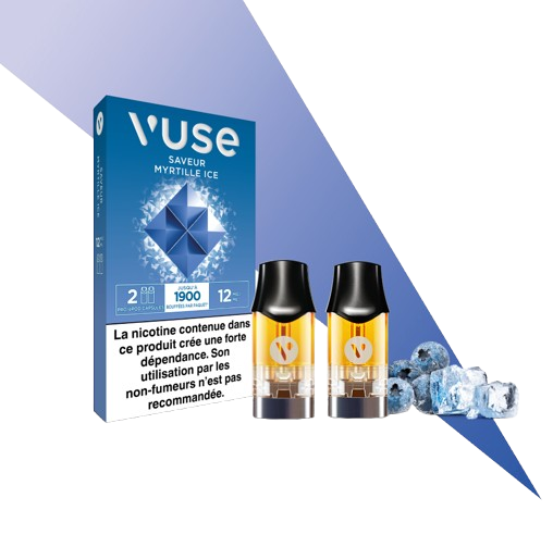 CAPSULES EPOD VUSE Saveur Myrtille Ice