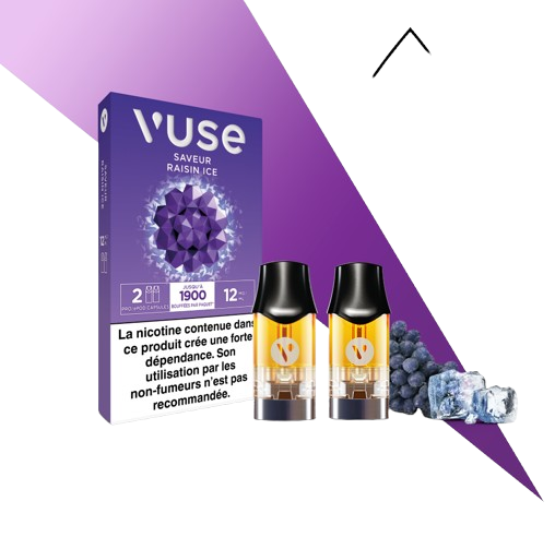 CAPSULES EPOD VUSE Saveur Raisin Ice